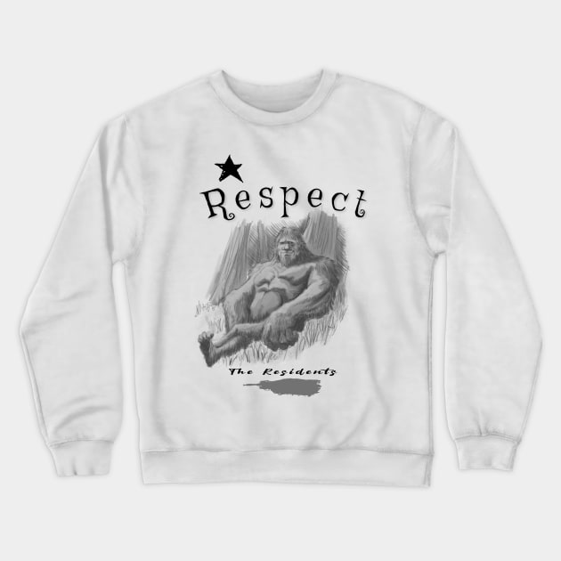 bigfoot resident Crewneck Sweatshirt by Rob's Tee's